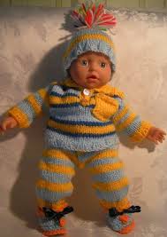 Puppenkleidung 4 Tlg Gr 31 35 Cm Neu Little Baby Puppenkleidung Puppenkleidung Stricken Baby Pullover Stricken