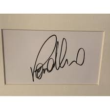 Soccer player ronaldo starred for the brazilian national team and several european clubs over the course of a career that spanned nearly two decades. A Photograph Of Ronaldo In A Brazil Shirt With His Autograph In A Mount