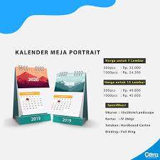Permintaan desain dan cetak kalender 2021 bisa dari perorangan, pemerintahan, organisasi dan perusahaan dengan aneka model kalender seperti; Ceraproduction Com Release Harga Cetak Kalender 2020 Terbaru Cera Production Blog