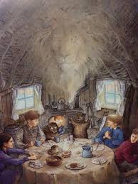  Narnia Lucy Peter Susan And Edmund In Mr And Mrs Beaver S House And Mr Beaver Tells Them That Aslan Is On The Mo Narnia Lucy Chronicles Of Narnia Narnia