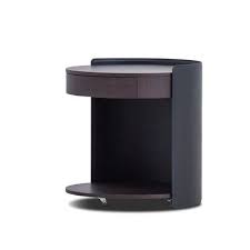 Camerich Harmon C Table End Table With Storage Table Top Color Brown Walnut In 2020 End Tables With Storage Modern Night Table C Table