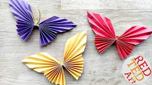 easy paper butterfly origami cute easy butterfly diy origami for beginners