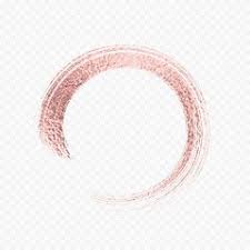 Gold Rose Metal Brush Stroke Pink Circle Frame Isolated On Transparent Background Vector Golden Glitter Ma Gold Circle Frames Circle Frames Rose Gold Brushes