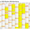 Kalender schulferien bw 2021 zum ausdrucken : 1