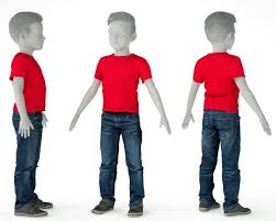 Kid Outfit 6 3d Model Kids Outfits 3d Model Character Kids