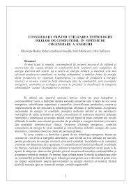 Pdf Considerations Regarding The Use Of Fuel Cell In Chp Combined Heat And Power Systems