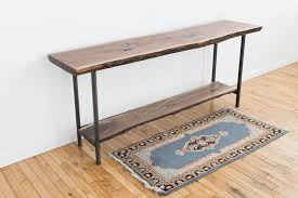 Dark Wood Entryway Table Black Entryway Table Entryway Tables Live Edge Console Table