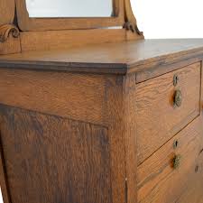The spot on the top is just a reflection from the mirror. 60 Off Antique Tall Dresser With Mirror Storage