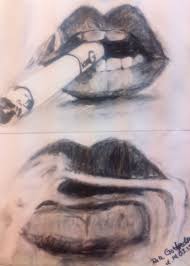 I accidently deleted the picture i took,. Smoking Pencil Drawing Art