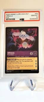 2023 DISNEY LORCANA FOIL URSULA POWER HUNGRY PSA 10 LEGENDARY 59/204