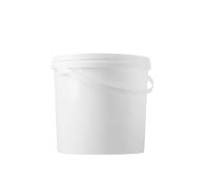 3.5 Litre Round 200mm Diameter White Tamper Evident Buckets with Handles  and Lids