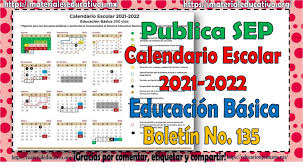 La vuelta a las aulas del próximo curso ya está definida y planificada Publica Sep Calendario Escolar 2021 2022 Para Educacion Basica Boletin No 135 Material Educativo