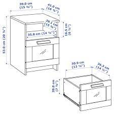 Ikea malm low twin bed with attached floating night stands and mattress. Buy Brimnes Bedside Table White Online Uae Ikea