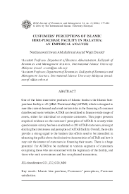 The monthly rents are partly calculated on the purchase price, the remaining amount is due after an agreed period. Pdf Customers Perceptions Of Islamic Hire Purchase Facility In Malaysia An Empirical Analysis Tavinder Singh Academia Edu