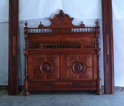 Antique carved italian walnut 1800's five piece queen bed. B 892 Bedroom Set Wardrobe Bed 1900 Bedroom Items By Category European Antiques Decorative