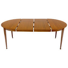 Live edge walnut slab dining table. Round Walnut Tapered Legs Dining Room Table With Two Extensions Boards For Sale At 1stdibs