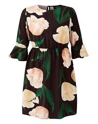 Ax Paris Curve Floral Print Dress