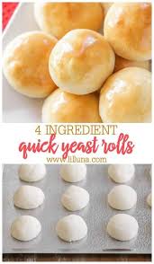Quick Easy Yeast Rolls Just 4 Ingredients Lil Luna Recipe In 2020 Easy Yeast Rolls Quick Yeast Rolls Dinner Rolls Easy