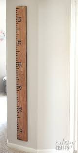 how to mark height on a ruler growth chart cutesy crafts