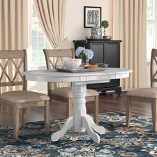 Three Posts Liggett Classic Extendable Dining Table Finish White Interer Dizajn Interera Dizajn