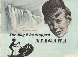 LESLIE McFARLANE "THE BOY WHO STOPPED NIAGARA" FILM PROMOTIONAL BROCHURE  1947