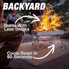 Maybe you would like to learn more about one of these? Buy Pop Up Fire Pit Portable And Lightweight Fullsize 24 Inch Weight 8 Lbs Never Rust Fire Pit Included Heat Shield For Leave No Trace Fires Pop Up Fire