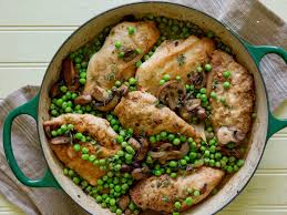 Chicken With Peas And Mushrooms