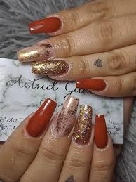 Most Beautiful Fall Nail Designs 2019 Stylish Belles Matte Green Nails Gold Nails Orange Nails