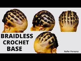 Rubber Band Crochet Base For Thin Hair Prep Hair For Crochets Crochet Base For Braids For Thin Hair Hairstyles For Thin Hair Protective Hairstyles Braids