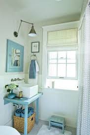 Blue White Beachy Bathroom Farrow Ball Paint Antique Fixtures From Coastal Living Pretty Bathrooms Cottage Bathroom Beachy Bathroom