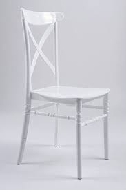 Chair Crossback Resin White The Chiavari Chair Company