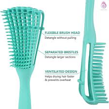 The mastermind behind the detangler brush is celebrity hairstylist, felicia leatherwood, she is known for her innovative natural hairstyles on some of hollywood's biggest stars, including issa rae, ava duvernay, jill scott & nicole ari parker. A N Comb Hair Comb Detangling Brush For Natural Hair Adjustable Detangler Brush For Afro America Wavy Curly Hair Detangle Easily Wet Dry Long Hair For Beautiful Shiny Curls Shopee
