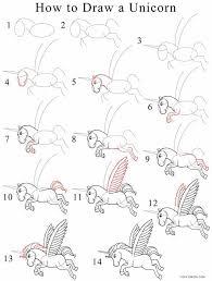 Image Result For How To Draw A Pegasus Easy Unicorn Drawing Drawing Tutorial Easy Drawings