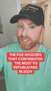 The five grocery brands that contributed the most two Republicans in 2024  election. #democrat #democrats #grocerystore #shopblue #fdt #resist