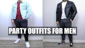 How To Dress For A Party 5 Casual Party Outfits For Guys Casual Party Outfits Men Party Outfit College Mens Outfits