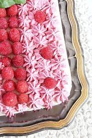 No Bake Ricotta Cheesecake With Raspberries Recipe In 2021 Sour Cream Cheesecake Raspberry Cheesecake