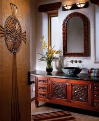 Flor Sylvestre Mirror Spanish Style Bathrooms Spanish Furniture Spanish Bathroom