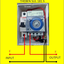 Cara kerja relay timer h3cr ini supaya gampang faham saya menggunakan lampu sebagai penanda waktu. Panel Timer Theben Sul 181 H Daily Timer Panel Lampu 10a Shopee Indonesia