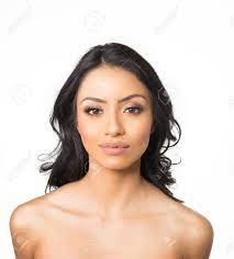 I was by now obsessed with my facial hair, i spent time picking. Beautiful Woman S Face And Long Dark Hair Stock Photo Picture And Royalty Free Image Image 95512949