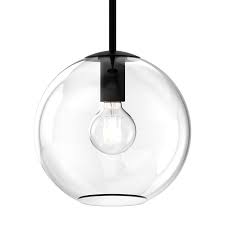 Aria 10 Clear Globe Pendant Matte