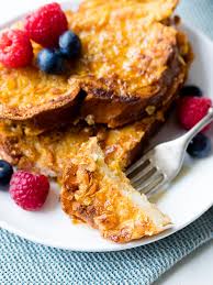 Instead of dipping the bread,brush both sides with a pastry brush. Ultimate Crispy French Toast With Corn Flakes The Worktop