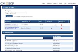 How do i upload supporting documents (relevant material) on efiling? How To Use Cm Ecf Uploading The Pdf Document
