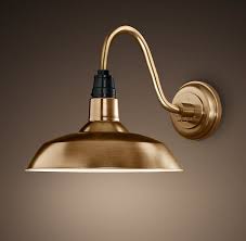 Vintage Barn Sconce Antique Brass Outdoor Wall Lamps Iron Wall Lighting Barn Lighting