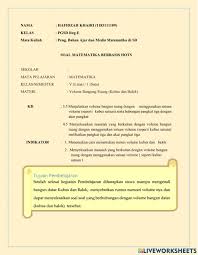 Check spelling or type a new query. Volume Bangun Ruang Exercise For Kelas 5