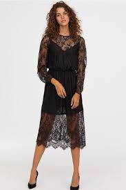 Calf Length Lace Dress In 2020 With Images Lace Dress Outfit Dresses Lace Dress Black