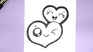 How To Draw Two Cute Hearts For Valentines Super Easy Myhobbyclass Com Roses are red, violets are blue, and i want you to know #22098855. how to draw two cute hearts for