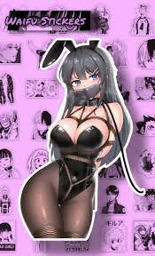 WAIFUSTICKERRS Bunny Bondage Anime Girl Car Stickers Decal Vinyl Sticker |  eBay