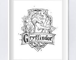 Use this harry potter theme material for quilting, clothing and home décor projects. Gryffindor Crest Black And White Harry Potter Gifts Hogwarts Slytherin Printable Niffle Harry Potter Coloring Pages Harry Potter Printables Harry Potter Houses