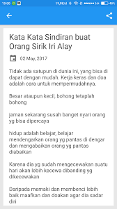 Sindiran ini biasanya jadi opsi terakhir yang digunakan oleh orang untuk mengomentari atau memberitahu orang. Kata Kata Sindiran Sadis Fur Android Apk Herunterladen