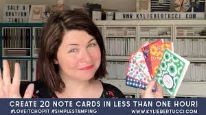Mix and match the different background image as well as the words and the ideas are endless. Make 20 Note Cards In Less Than One Hour Simplestamping Loveitchopit Fastcardmaking Youtube